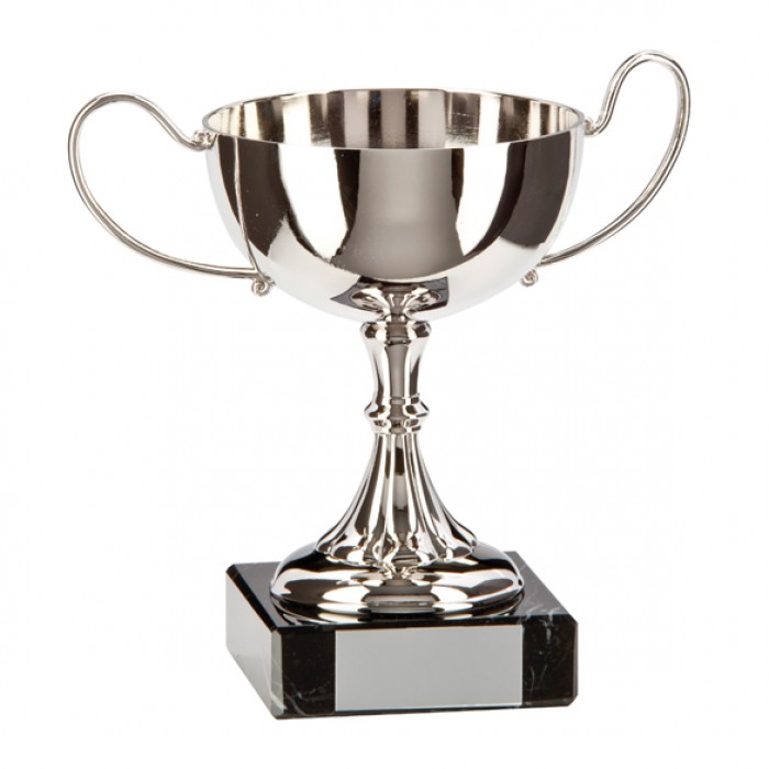 REGENCY - NICKEL PLATED TRADITIONAL TROPHY CUP - 3 SIZES